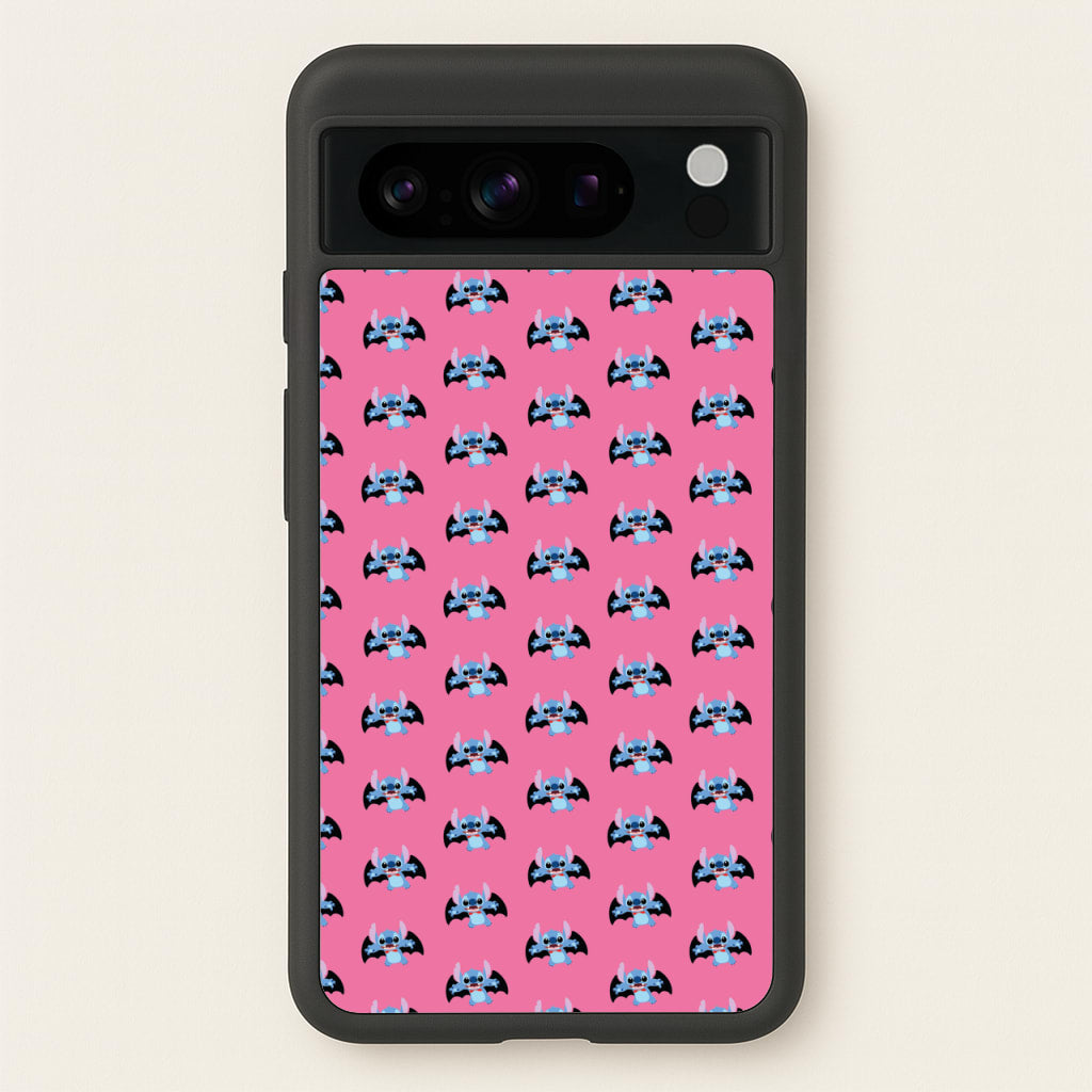 Vampire Alien Blue Pattern Halloween  - Disney Halloween Phone Case for Google Pixel 8 Pro