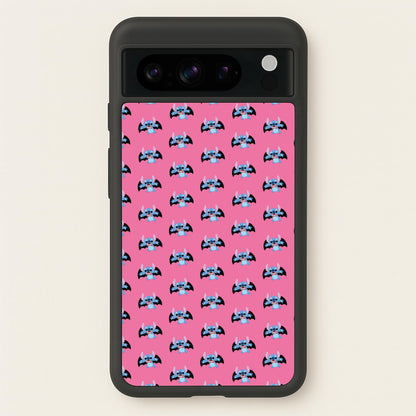 Vampire Alien Blue Pattern Halloween  - Disney Halloween Phone Case for Google Pixel 8 Pro