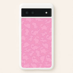 Pink Pattern - Dinosaurs  - Dinosaurs Phone Case for Google Pixel 6a