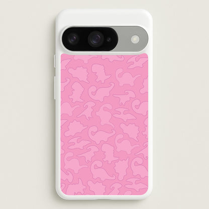 Pink Pattern - Dinosaurs Phone Case for Google Pixel 10 / 10 Pro
