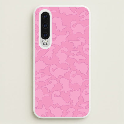 Pink Pattern - Dinosaurs  - Dinosaurs Phone Case for Huawei P30