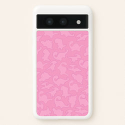 Pink Pattern - Dinosaurs  - Dinosaurs Phone Case for Google Pixel 8a