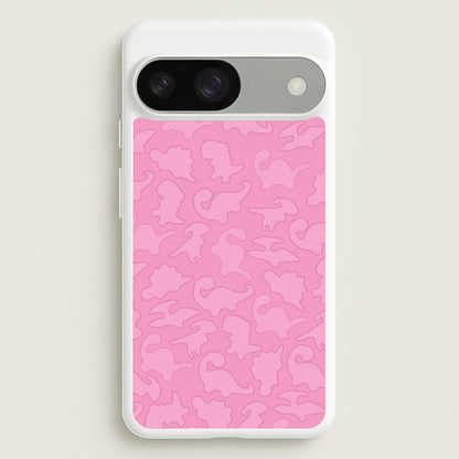 Pink Pattern - Dinosaurs  - Dinosaurs Phone Case for Google Pixel 9 / 9 Pro