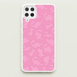 Pink Pattern - Dinosaurs  - Dinosaurs Phone Case for Galaxy A12