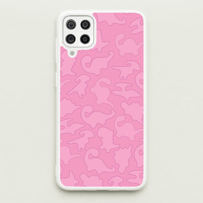 Pink Pattern - Dinosaurs  - Dinosaurs Phone Case for Galaxy A12