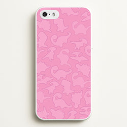 Pink Pattern - Dinosaurs  - Dinosaurs Phone Case for iPhone 5 / 5s / SE 2016