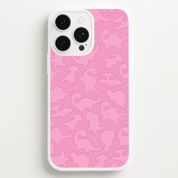 Pink Pattern - Dinosaurs  - Dinosaurs Phone Case for iPhone 13 Pro Max