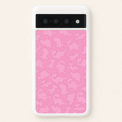 Pink Pattern - Dinosaurs  - Dinosaurs Phone Case for Google Pixel 7 Pro