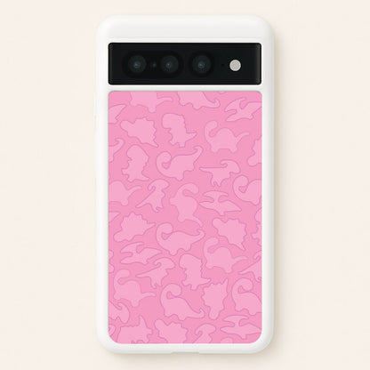 Pink Pattern - Dinosaurs  - Dinosaurs Phone Case for Google Pixel 7 Pro
