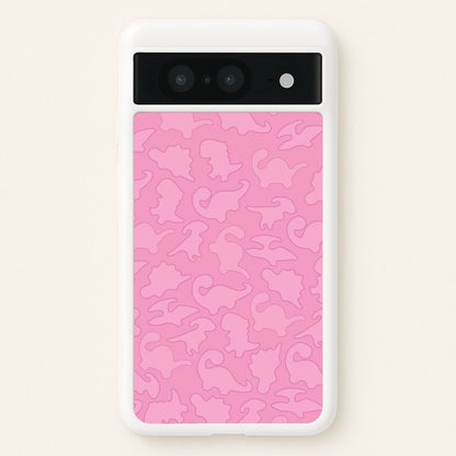Pink Pattern - Dinosaurs  - Dinosaurs Phone Case for Google Pixel 8