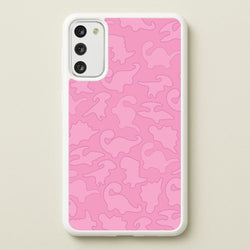 Pink Pattern - Dinosaurs  - Dinosaurs Phone Case for Galaxy S20