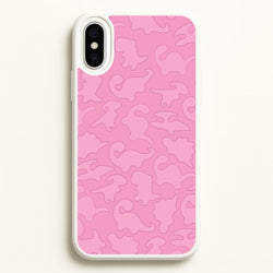 Pink Pattern - Dinosaurs  - Dinosaurs Phone Case for iPhone XS Max