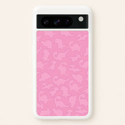Pink Pattern - Dinosaurs  - Dinosaurs Phone Case for Google Pixel 8 Pro