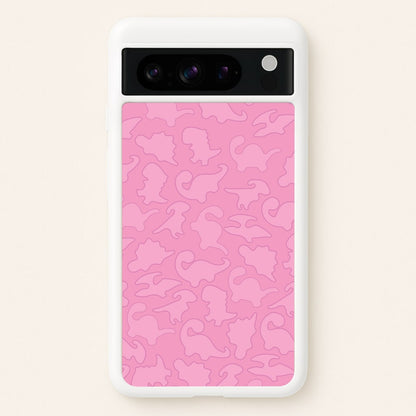 Pink Pattern - Dinosaurs  - Dinosaurs Phone Case for Google Pixel 8 Pro
