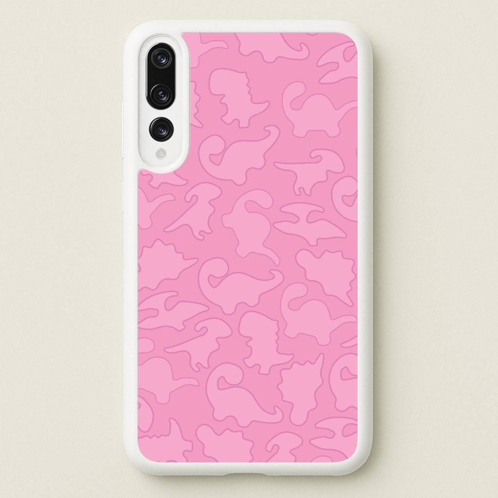 Pink Pattern - Dinosaurs  - Dinosaurs Phone Case for Huawei P20 Pro