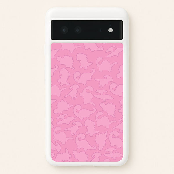 Pink Pattern - Dinosaurs  - Dinosaurs Phone Case for Google Pixel 6