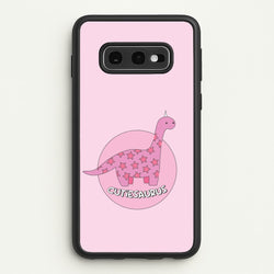 Cutiesaurus - Dinosaurs  - Dinosaurs Phone Case for Galaxy S10e