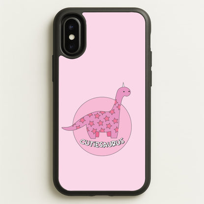 Cutiesaurus - Dinosaurs  - Dinosaurs Phone Case for iPhone X / XS