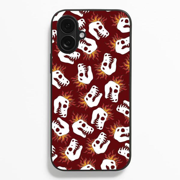 Bone Pattern - Dinosaurs  - Dinosaurs Phone Case for iPhone 16 Plus