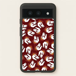 Bone Pattern - Dinosaurs  - Dinosaurs Phone Case for Google Pixel 8a