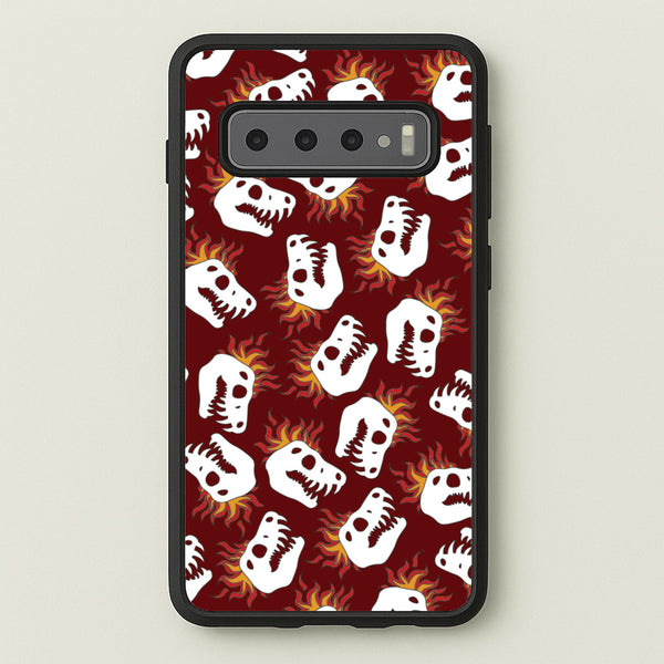 Bone Pattern - Dinosaurs  - Dinosaurs Phone Case for Galaxy S10