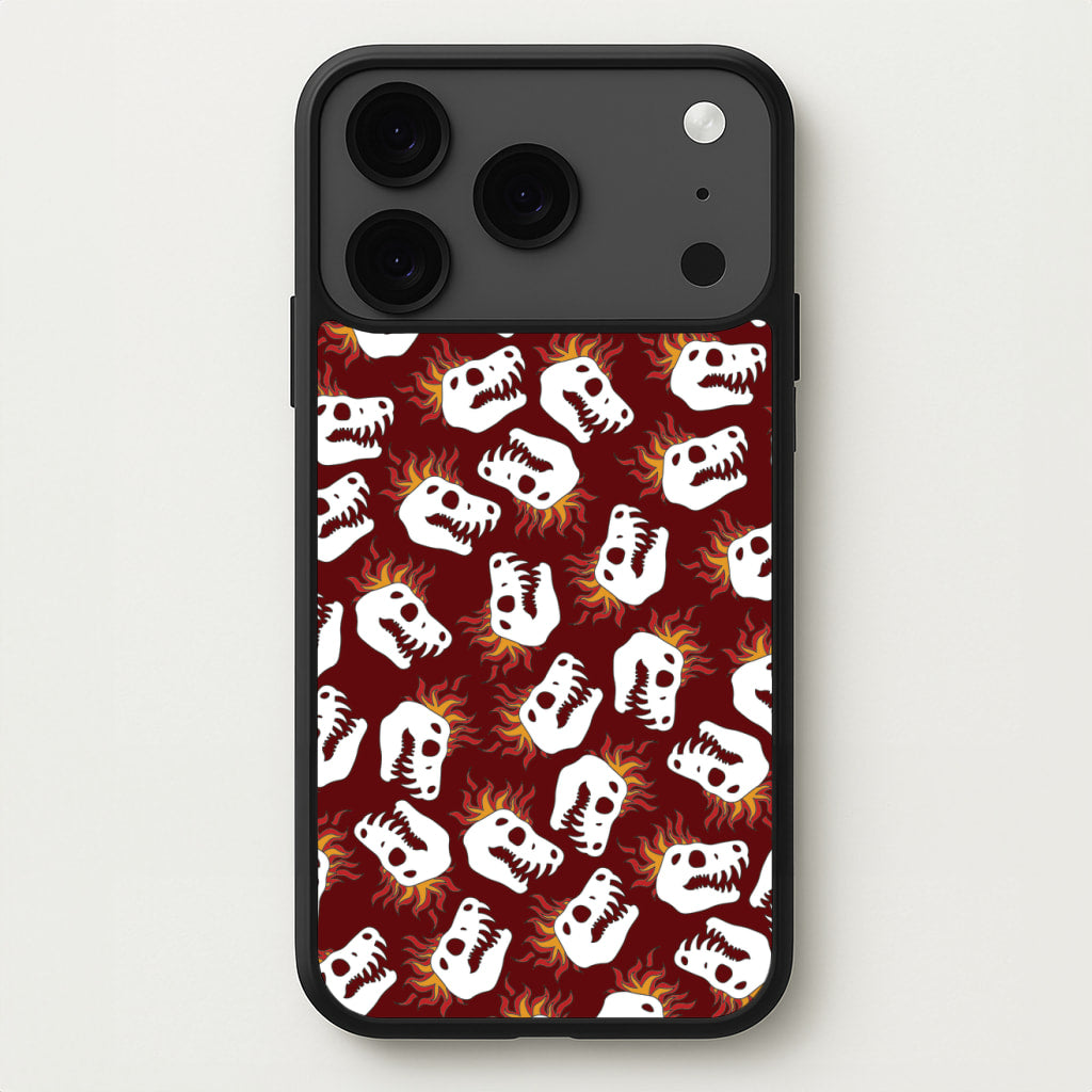 Bone Pattern - Dinosaurs Phone Case for iPhone 17 Pro Max
