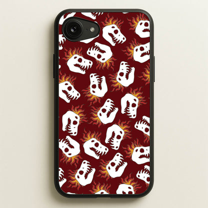Bone Pattern - Dinosaurs  - Dinosaurs Phone Case for iPhone 16e