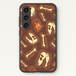 Bones And Skulls - Dinosaurs  - Dinosaurs Phone Case for Galaxy S24
