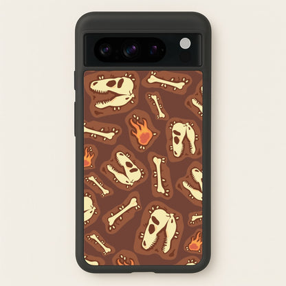 Bones And Skulls - Dinosaurs  - Dinosaurs Phone Case for Google Pixel 8 Pro