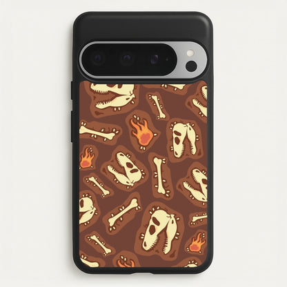 Bones And Skulls - Dinosaurs  - Dinosaurs Phone Case for Google Pixel 9 Pro XL