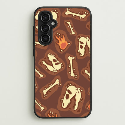 Bones And Skulls - Dinosaurs  - Dinosaurs Phone Case for Galaxy A14