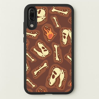 Bones And Skulls - Dinosaurs  - Dinosaurs Phone Case for Huawei P20