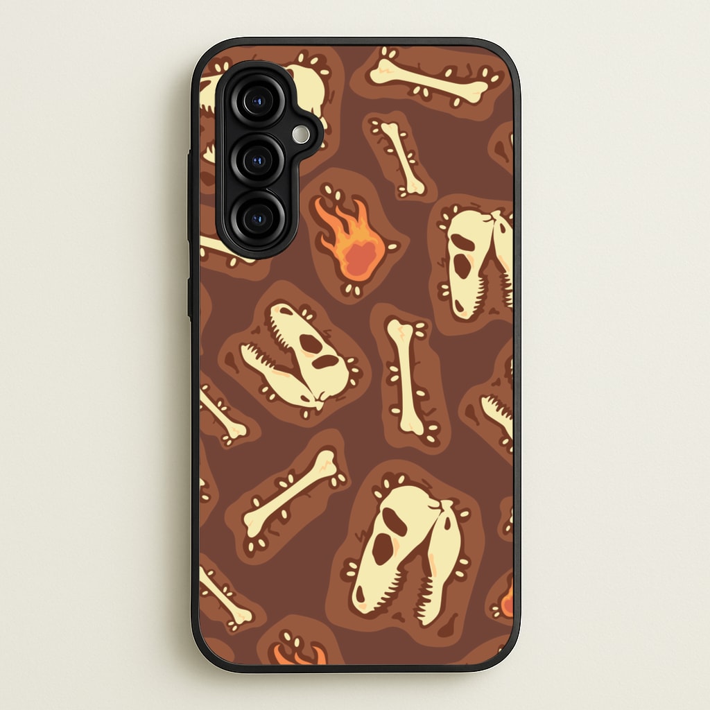 Bones And Skulls - Dinosaurs  - Dinosaurs Phone Case for Galaxy A54
