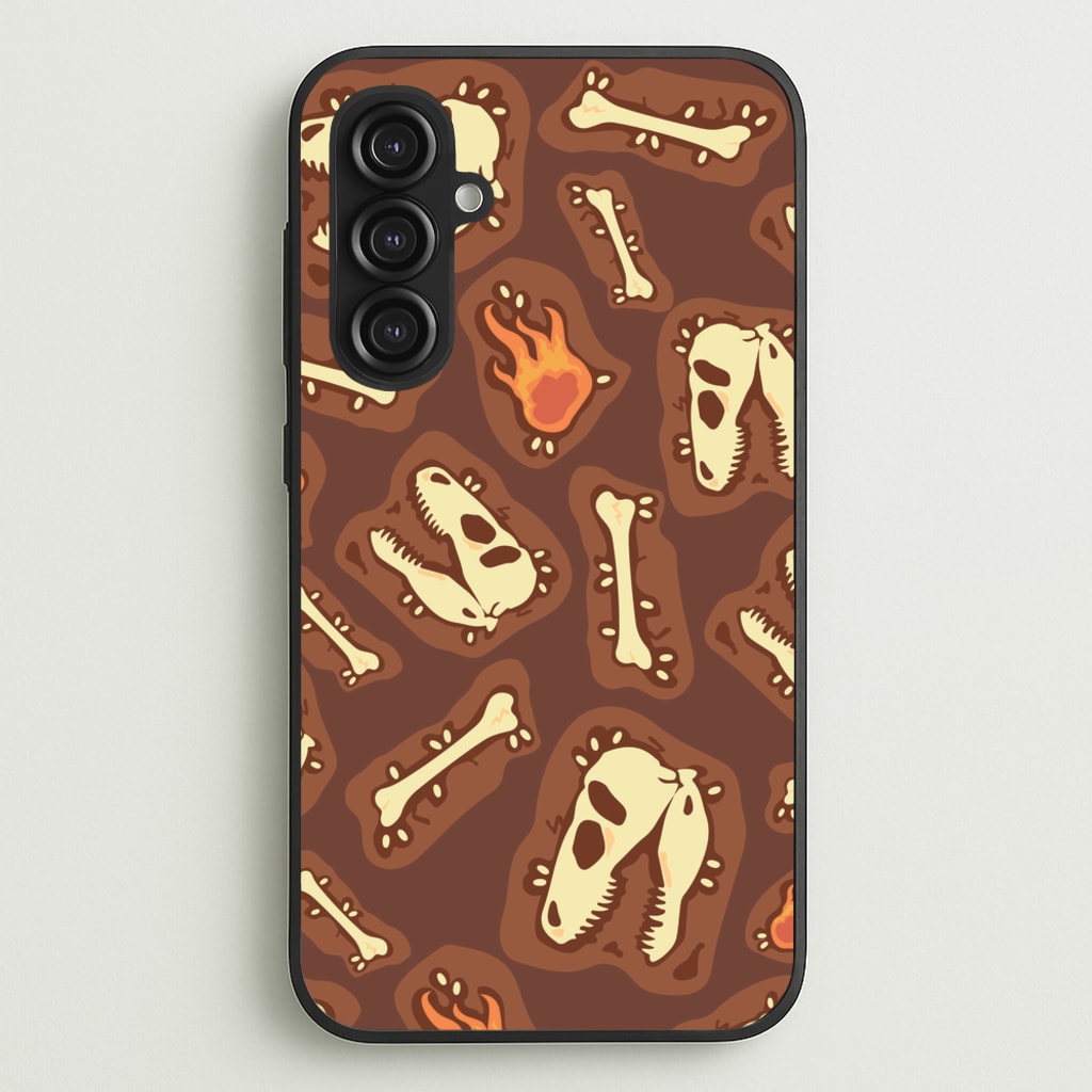 Bones And Skulls - Dinosaurs  - Dinosaurs Phone Case for Galaxy S23FE