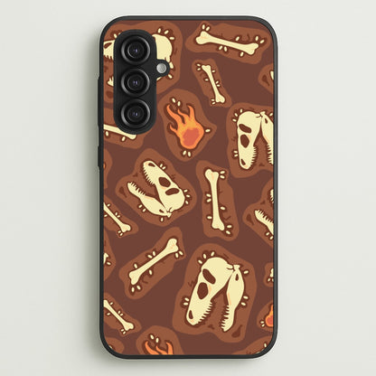 Bones And Skulls - Dinosaurs  - Dinosaurs Phone Case for Galaxy S23FE