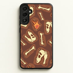 Bones And Skulls - Dinosaurs  - Dinosaurs Phone Case for Galaxy A34