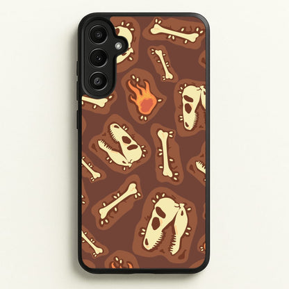Bones And Skulls - Dinosaurs  - Dinosaurs Phone Case for Galaxy A34