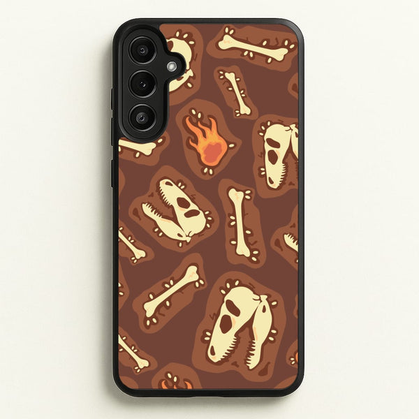 Bones And Skulls - Dinosaurs  - Dinosaurs Phone Case for Galaxy A34