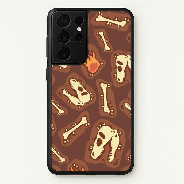 Bones And Skulls - Dinosaurs  - Dinosaurs Phone Case for Galaxy S21 Ultra