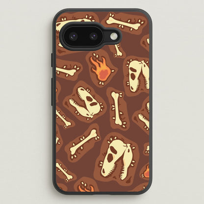 Bones And Skulls - Dinosaurs  - Dinosaurs Phone Case for Google Pixel 9a
