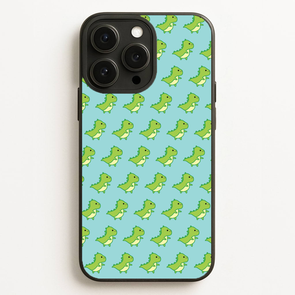 Green Dinosaurs Pattern - Dinosaurs  - Dinosaurs Phone Case for iPhone 16 Pro Max