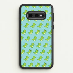 Green Dinosaurs Pattern - Dinosaurs  - Dinosaurs Phone Case for Galaxy S10e