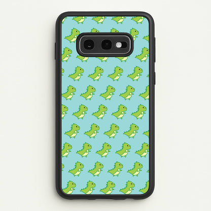 Green Dinosaurs Pattern - Dinosaurs  - Dinosaurs Phone Case for Galaxy S10e