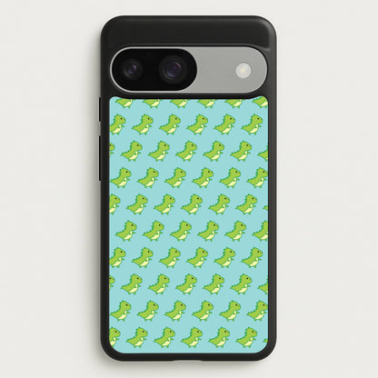 Green Dinosaurs Pattern - Dinosaurs  - Dinosaurs Phone Case for Google Pixel 9 / 9 Pro