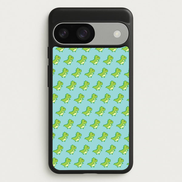 Green Dinosaurs Pattern - Dinosaurs  - Dinosaurs Phone Case for Google Pixel 9 / 9 Pro
