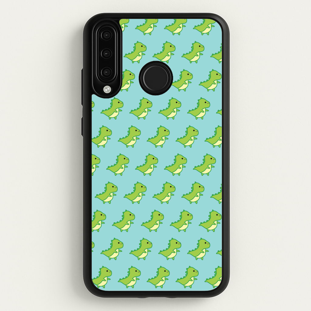 Green Dinosaurs Pattern - Dinosaurs  - Dinosaurs Phone Case for Huawei P30 Lite