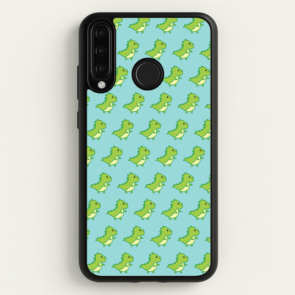Green Dinosaurs Pattern - Dinosaurs  - Dinosaurs Phone Case for Huawei P30 Lite