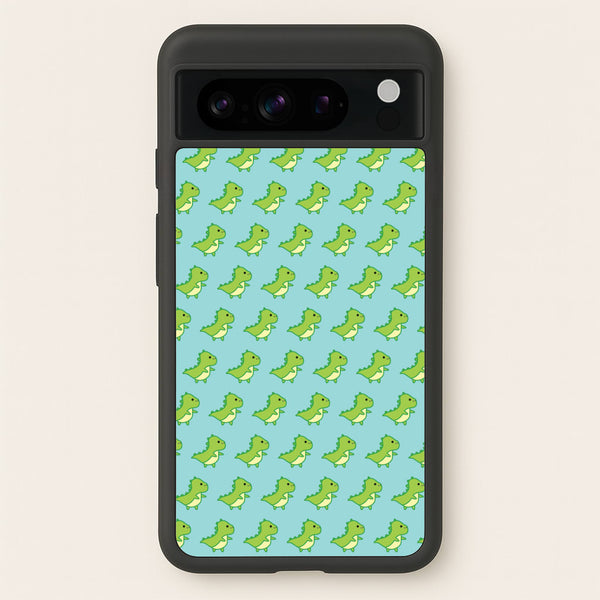 Green Dinosaurs Pattern - Dinosaurs  - Dinosaurs Phone Case for Google Pixel 8 Pro