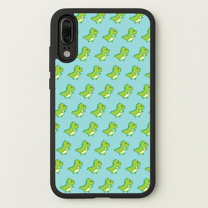 Green Dinosaurs Pattern - Dinosaurs  - Dinosaurs Phone Case for Huawei P20