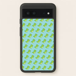 Green Dinosaurs Pattern - Dinosaurs  - Dinosaurs Phone Case for Google Pixel 7